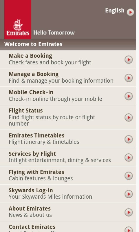 Emirates app for android download windows 10